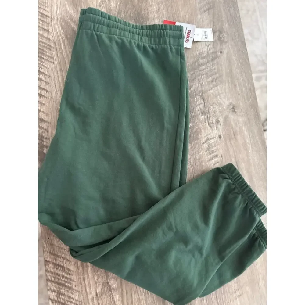 Peanuts Holiday Green Sweatpants